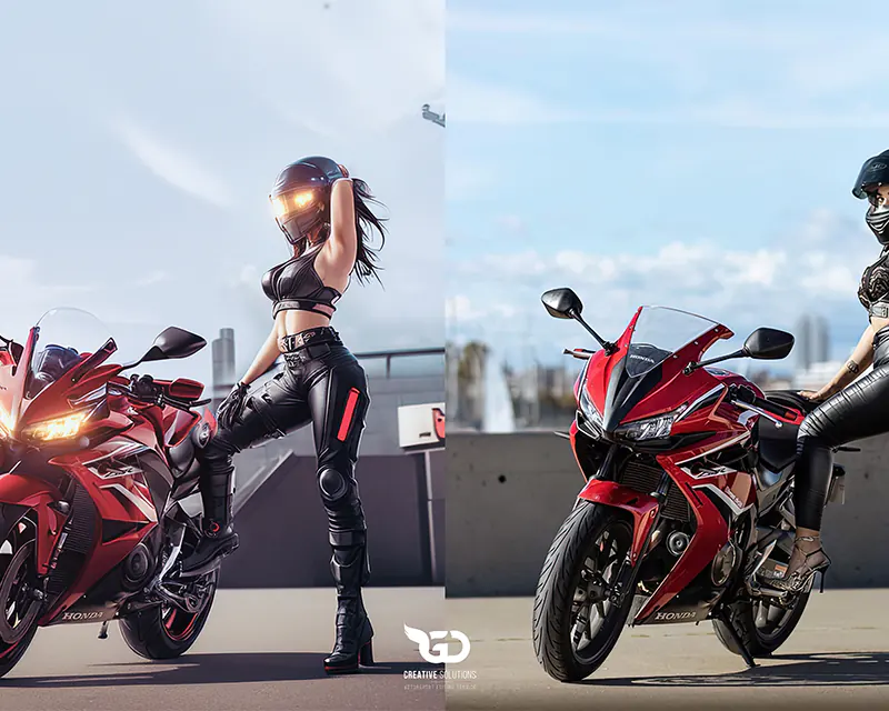 Concept Art Motobike and Bikers Custom Graphics