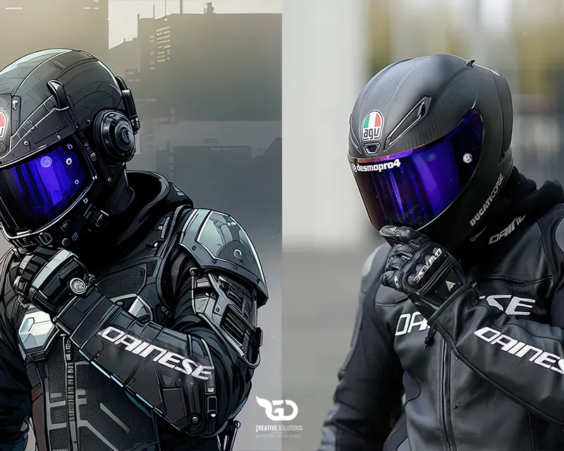 Concept Art Motobike and Bikers Custom Graphics