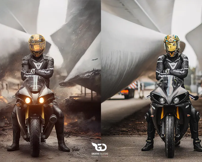Concept Art Motobike and Bikers Custom Graphics