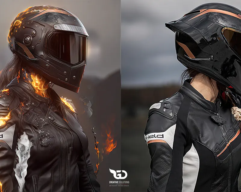 Concept Art Motobike and Bikers Custom Graphics
